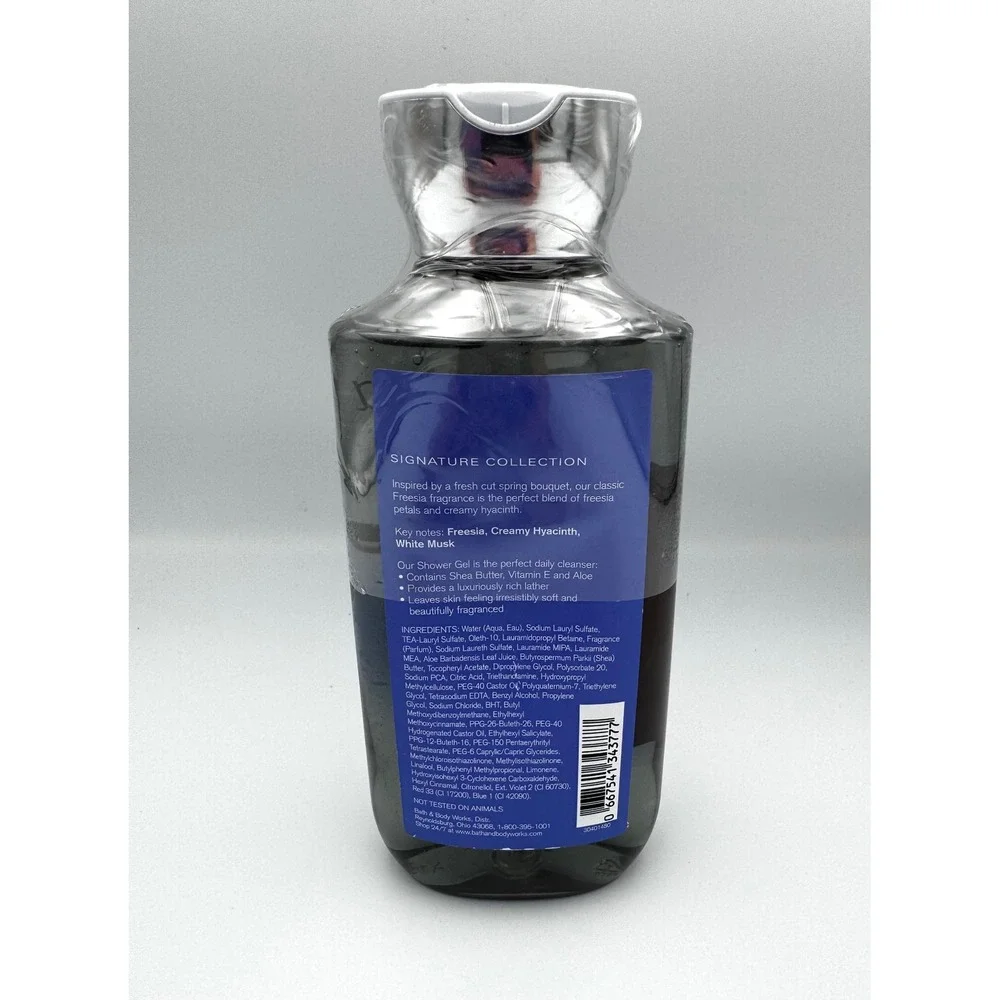 RARE Discontinued Bath & Body Works Freesia Shower Gel 10oz - New & Sealed